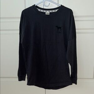 PINK Victoria's Secret Dark Grey Long Sleeve Tee